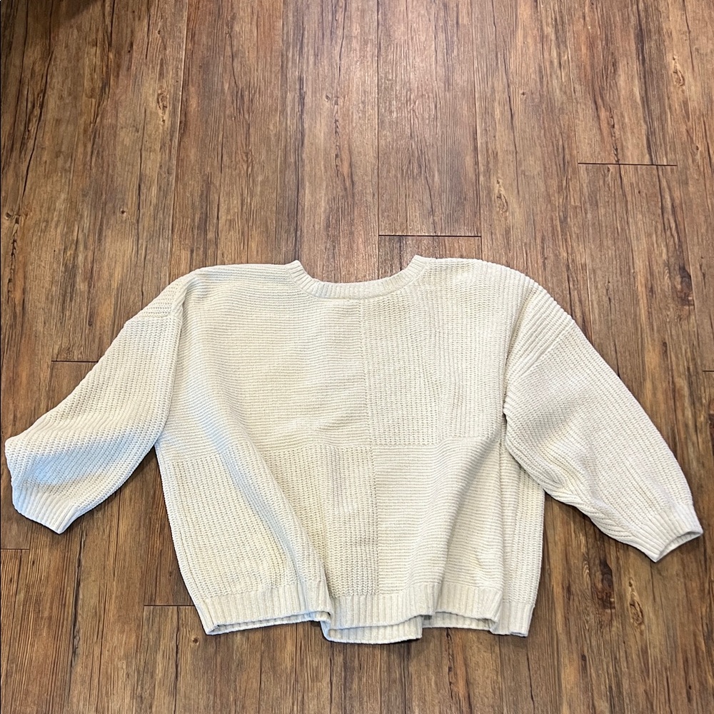 Maurice’s Cream Oversized Knitted Women's Sweater 3X